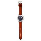 Buy Shop Fossil Grant Chronograph Blue Dial Brown Leather Strap Watch for Men - FS5210 USA Online