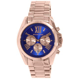 Buy Shop Michael Kors Bradshaw Quartz Blue Dial Rose Gold Steel Strap Watch For Women - MK5951 USA Online