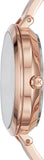 Buy Shop Michael Kors Jaryn Quartz Rose Gold Dial Rose Gold Steel Strap Watch For Women - MK3735 USA Online