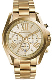 Buy Shop Michael Kors Bradshaw Gold Dial Gold Steel Strap Watch for Women - MK5798 USA Online