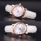 Buy Shop Burberry The City White Dial White Leather Strap Watch for Women - BU9209 USA Online