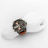 Buy Shop Diesel Mr Daddy 2.0 Chronograph Black Dial Brown Leather Strap Watch For Men - DZ7332 USA Online