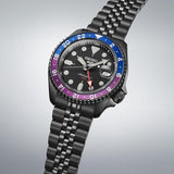 Buy Shop Seiko Automatic SKX GMT Yuto Horigome Limited Edition Black Dial Black Steel Strap Watch For Men - SSK027K1 USA Online