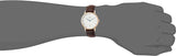 Buy Shop Daniel Wellington Dapper Bristol White Dial Brown Leather Strap Watch For Women - DW00100094 USA Online