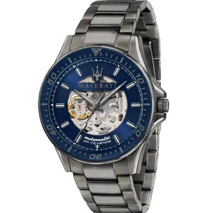 Buy Shop Maserati SFIDA Automatic Blue Dial Silver Steel Strap Watch For Men - R8823140001 USA Online