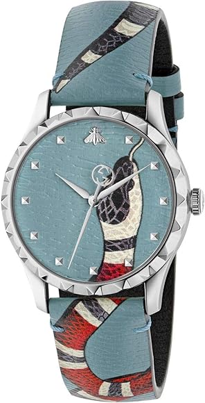 Buy Shop Gucci G Timeless Quartz Blue Dial Blue Leather Strap Watch For Men - YA1264080 USA Online