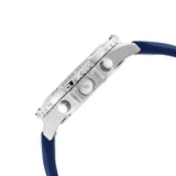 Buy Shop Fossil Garrett Chronograph Blue Dial Blue Rubber Strap Watch for Men - FS5709 USA Online