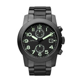 Buy Shop Marc Jacobs Larry Chronograph Black Dial Black Steel Strap Watch for Men - MBM5032 USA Online