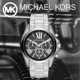 Buy Shop Michael Kors Bradshaw Black Dial Silver Steel Strap Watch for Men - MK5705 USA Online