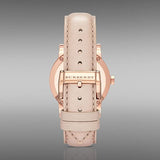 Burberry The City Diamonds Beige Dial Beige Leather Strap Watch for Women - BU9131