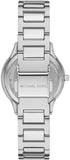 Buy Shop Michael Kors Sage Three-Hand Mother of Pearl White Dial Silver Steel Strap Watch for Women - MK4824 USA Online