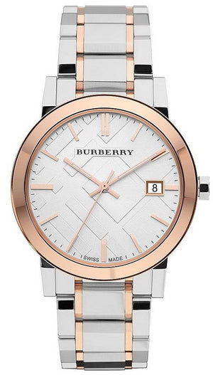 Buy Shop Burberry The City White Dial Two Tone Steel Strap Watch for Women - BU9006 USA Online