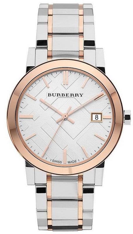 Buy Shop Burberry The City White Dial Two Tone Steel Strap Watch for Women - BU9006 USA Online