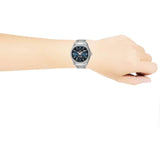 Buy Shop Michael Kors Lauryn Blue Dial Silver Steel Strap Watch for Women - MK3720 USA Online