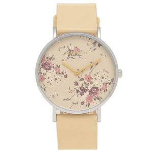 Buy Shop Coach Perry Beige Floral Dial Beige Leather Strap Watch for Women - 14503293 USA Online