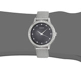 Guess Chelsea Crystal Black Dial Stainless Steel Watch For Women - W0647L5