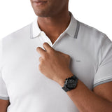 Buy Shop Michael Kors Runway Chronograph Black Dial Black Steel Strap Watch for Men - MK8157 USA Online