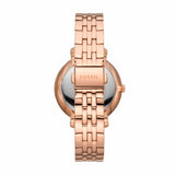 Buy Shop Fossil Jacqueline Analog Moonphase Mother of Pearl White Dial Rose Gold Steel Strap Watch for Women - ES5165 USA Online