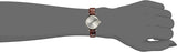 Buy Shop Emporio Armani Gianni T Bar Beige Dial Brown Leather Strap Watch For Women - AR1883 USA Online