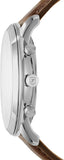Buy Shop Fossil Neutra Chronograph White Dial Brown Leather Strap Watch for Men - FS5380 USA Online