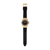 Buy Shop Michael Kors Everest Three-Hand Crystals Black Dial Black Rubber Strap Watch for Women - MK7440 USA Online