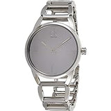 Buy Shop Calvin Klein Stately Silver Dial Silver Steel Strap Watch for Women - K3G23128 USA Online