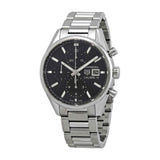 Buy Shop Tag Heuer Carrera Automatic Chronograph Black Dial Silver Steel Strap Watch for Men - CBK2110.BA0715 USA Online
