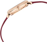 Buy Shop Marc Jacobs Baker Maroon Dial Maroon Leather Strap Watch for Women - MBM1271 USA Online