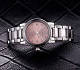 Burberry The City Diamonds Pink Dial Silver Steel Strap Watch for Women - BU9223