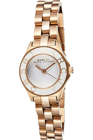Buy Shop Marc Jacobs Blade White Dial Gold Steel Strap Watch for Women - MBM3075 USA Online