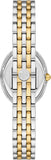Buy Shop Tory Burch Oval Crystals Mother of Pearl Dial Two Tone Steel Strap Watch for Women - YBW6037 USA Online