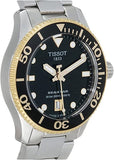 Tissot Seastar 1000 Powermatic 80 Black Dial Two Tone Steel Strap Watch For Men - T120.407.22.051.00