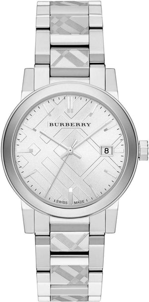 Buy Shop Burberry The City Silver Dial Silver Steel Strap Watch for Men - BU9037 USA Online