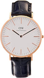 Buy Shop Daniel Wellington Classic Reading White Dial Black Leather Strap Watch For Men - DW00100014 USA Online