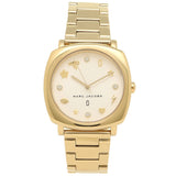 Buy Shop Marc Jacobs Mandy White Dial Gold Steel Strap Watch for Women - MJ3573 USA Online