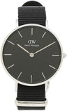 Buy Shop Daniel Wellington Classic Bayswater Black Dial Black NATO Strap Watch For Women - DW00100282 USA Online