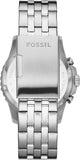 Buy Shop Fossil FB-01 Chronograph Black Dial Silver Steel Strap Watch for Men - FS5827 USA Online