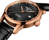 Buy Shop Tissot Le Locle Chronometer Black Dial Black Leather Strap Watch For Men - T006.408.36.057.00 USA Online