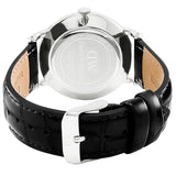 Buy Shop Daniel Wellington Dapper Reading Quartz White Dial Black Leather Strap Watch For Women - DW00100117 USA Online