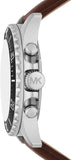 Buy Shop Michael Kors Everest Chronograph Black Dial Blue Leather Strap Watch For Men - MK9091 USA Online