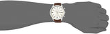 Fossil Townsman Chronograph White Dial Brown Leather Strap Watch for Men - FS5350