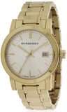 Buy Shop Burberry The City White Dial Gold Steel Strap Watch for Women - BU9103 USA Online