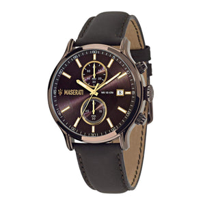 Buy Shop Maserati Epoca Chronograph Brown Dial Brown Leather Watch For Men - R8871618006 USA Online
