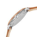 Buy Shop Fossil Jacqueline Three Hand Date Luggage Blue Dial Brown Leather Strap Watch for Women - ES4274 USA Online