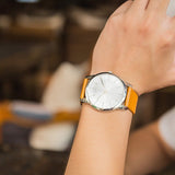 Buy Shop Calvin Klein City Quartz White Dial Light Brown Leather Strap Watch For Men - K2G21138 USA Online