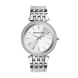 Buy Shop Michael Kors Darci Silver Dial Silver Stainless Steel Strap Watch for Women - MK3190 USA Online