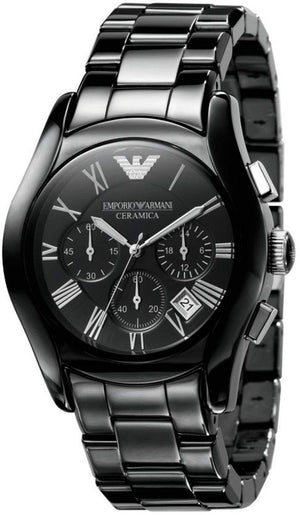 Buy Shop Emporio Armani Black Ceramic Dial Ceramic Strap Watch For Women - AR1401 USA Online