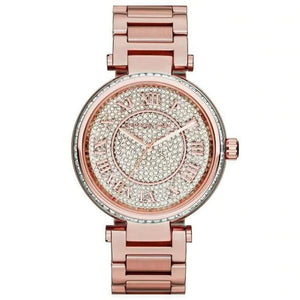 Buy Shop Michael Kors Skylar Rose Gold Dial Rose Gold Steel Strap Watch for Women - MK5868 USA Online