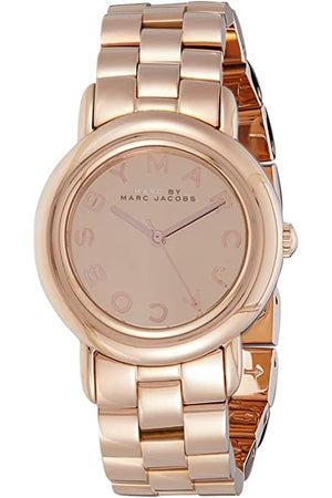 Buy Shop Marc Jacobs Marci Rose Gold Dial Rose Gold Steel Strap Watch for Women - MBM3175 USA Online