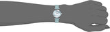 Buy Shop Emporio Armani Gianni T Bar Mother Of Pearl Blue Dial Blue Leather Strap Watch For Women - AR1959 USA Online